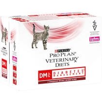 Purina Pro Plan Veterinary Diets Feline DM St/Ox Diabetes Management - Sachets pour Chat Diabétique au Bœuf
