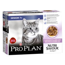 ​PURINA PRO PLAN NUTRISAVOUR SENIOR 7+ EN SAUCE - A LA DINDE