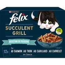 FELIX Effilés en sauce sélection campagne viandes pour chat 12x85g