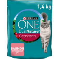 Purina ONE® DualNature® - Croquettes pour Chat Stérilisé au Saumon avec de la Cranberry