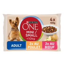 PURINA ONE ® MINI/SMALL < 10kg Adult au Poulet / Bœuf
