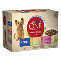 PURINA ONE ® MINI/SMALL < 10kg Adult au Poulet / Bœuf/ Dinde / Agneau