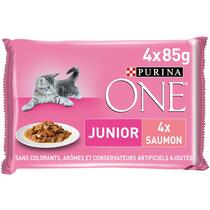 Purina ONE® - Sachets pour Chaton au Saumon et aux Carottes