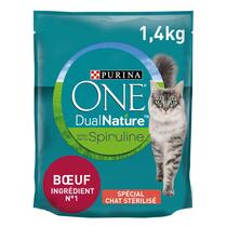 DualNature® Croquettes Spécial Chat Stérilisé Bœuf et spiruline