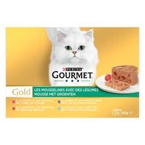 GOURMET® Gold Les Mousselines avec Légumes - Boîtes pour chat