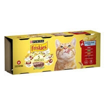 FRISKIES® pour CHAT ADULTE Boîtes en terrine à la viande et aux légumes