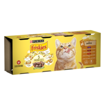 FRISKIES® pour CHAT ADULTE Boîtes en sauce à la viande et aux légumes