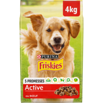 FRISKIES® ACTIVE Croquettes pour Chien au Bœuf