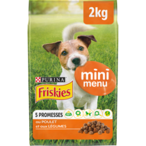 Friskies® MINI MENU Croquettes pour Chien au Poulet et aux Légumes