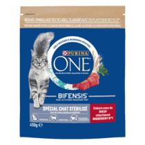 Purina ONE® - Croquettes pour Chat Stérilisé au Bœuf et au Blé