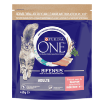 Purina ONE® - Croquettes pour Chat Adulte au Saumon et aux Céréales