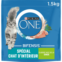 Purina ONE® - Croquettes pour Chat d'Intérieur à la Dinde et aux Céréales