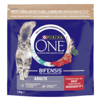 Croquettes Purina One complète au bœuf Adulte