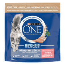 Purina ONE® - Croquettes pour Chat Stérilisé au Saumon et au Blé