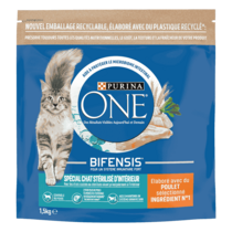 Purina ONE® - Croquettes pour Chat d'Intérieur Stérilisé au Poulet