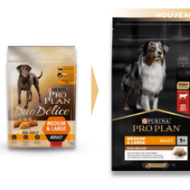 PURINA PRO PLAN DUO DELICE MEDIUM & LARGE ADULT AVEC OPTIBALANCE RICHE EN POULET
