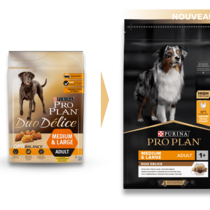 PURINA PRO PLAN DUO DELICE MEDIUM & LARGE ADULT AVEC OPTIBALANCE RICHE EN BŒUF
