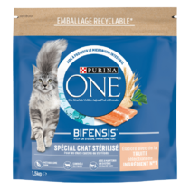 Purina® ONE® - Croquettes pour Chat Stérilisé à la Truite et au Blé