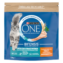 Purina® ONE® - Croquettes pour Chat d'Intérieur Stérilisé au Poulet