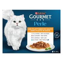 GOURMET® Perle Les Filettines en Sauce - Sachets pour chat