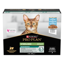 PURINA® PRO PLAN® Adult STERILISED MAINTENANCE au Poisson blanc en sauce