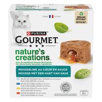 GOURMET™ NATURE'S CREATIONS Mousselines Cœur en Sauce - Boîtes pour chat 