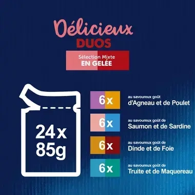 FELIX Tendres Effilés Délicieux Duos Sélection Mixte Recettes