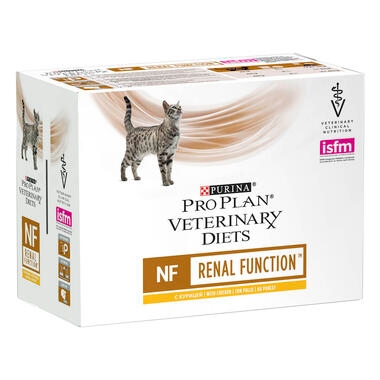 Purina Pro Plan Veterinary Diets Feline NF Renal Function - Sachets pour Chat souffrant d'Insuffisance Rénale au Poulet