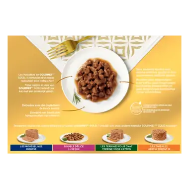 GOURMET® Gold Les Noisettes - Boites pour chat