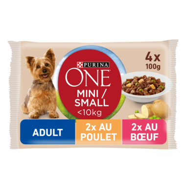 PURINA ONE ® MINI/SMALL < 10kg Adult au Poulet / Bœuf