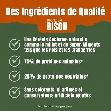 AdVENTuROS™ riche en Bison, avec céréale ancienne et super-aliments - Friandises pour Chien