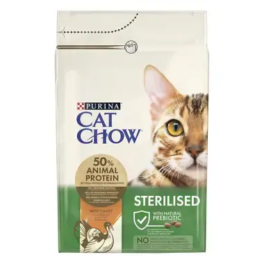 PURINA® CAT CHOW® Adult Sterilised riche en Dinde