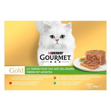 GOURMET® Gold Les Terrines avec Légumes - Boites pour chat