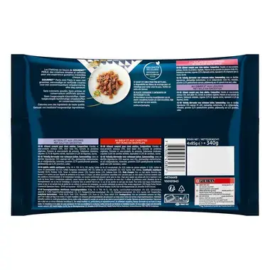 GOURMET® Perle Les Filettines en Sauce avec Légumes - Sachets pour chat