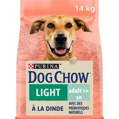 DOG CHOW® Light Adult (1 an et +) - Croquettes pour chien en surpoids à la Dinde