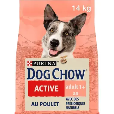 DOG CHOW® Active Adult (1 an et + ) - Croquettes pour chien au Poulet