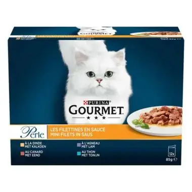 GOURMET® Perle Les Filettines en Sauce - Sachets pour chat