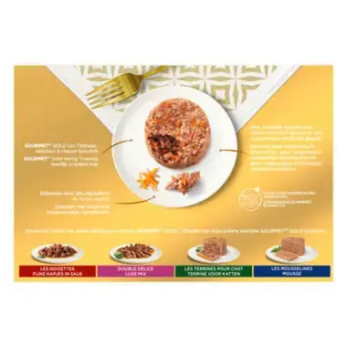GOURMET® Gold Les Timbales avec Légumes - Boites pour chat