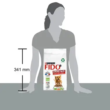 FIDO CROQ’ MIX Chiens -25Kg Au Bœuf & aux Légumes Croquettes pour Chien