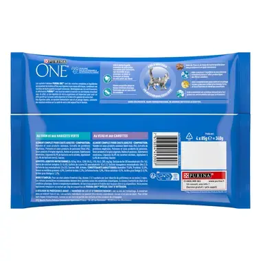 Purina ONE® - Sachets pour Chat d'Intérieur au Veau et au Thon