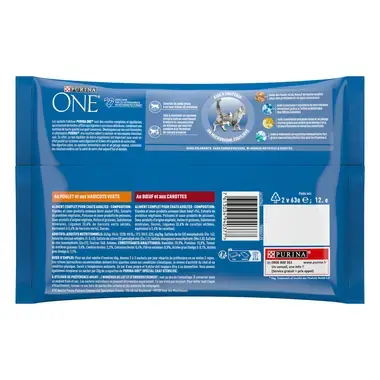 Purina ONE® - Sachets pour Chat Stérilisé au Bœuf et au Poulet
