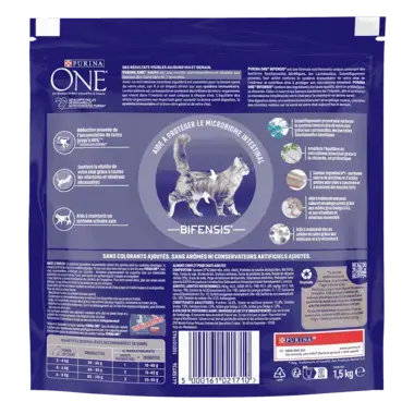 Purina ONE® - Croquettes pour Chat Adulte au Saumon et aux Céréales 1,5kg