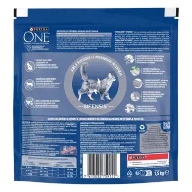 Purina ONE® - Croquettes pour Chat Stérilisé au Saumon et au Blé 1,5kg