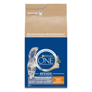 Purina ONE® - Croquettes pour Chat Stérilisé au Poulet 6kg