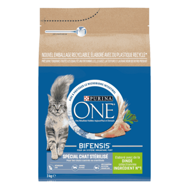 Purina ONE® - Croquettes pour Chat d'Intérieur Stérilisé à la Dinde