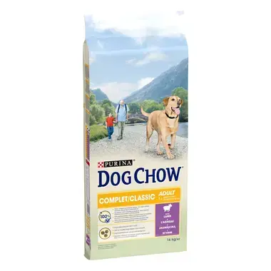 DOG CHOW® Complet/Classic Adult (1 an et +) - Croquettes pour chien à l'Agneau