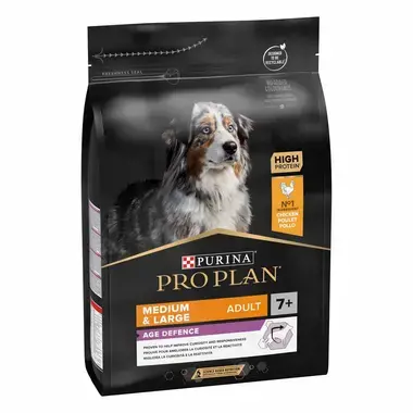 PURINA® PRO PLAN® MEDIUM & LARGE ADULT 7+ AGE DEFENSE - RICHE EN POULET - Croquettes pour chien senior de moyenne et grande t