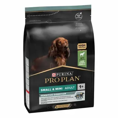 PURINA® PRO PLAN® SMALL & MINI ADULT SENSITIVE DIGESTION - RICHE EN AGNEAU - Croquettes pour petit chien à la digestion sensi