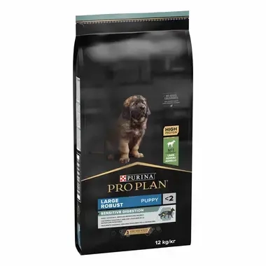 PURINA® PRO PLAN® LARGE ROBUST PUPPY SENSITIVE DIGESTION - RICHE EN AGNEAU - Croquettes pour grand chiot athlétique à la dige