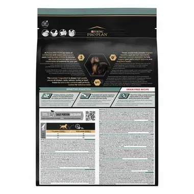 PURINA® PRO PLAN® SMALL & MINI ADULT SENSITIVE DIGESTION GRAIN FREE - RICHE EN DINDE - Croquettes sans céréales pour petit ch